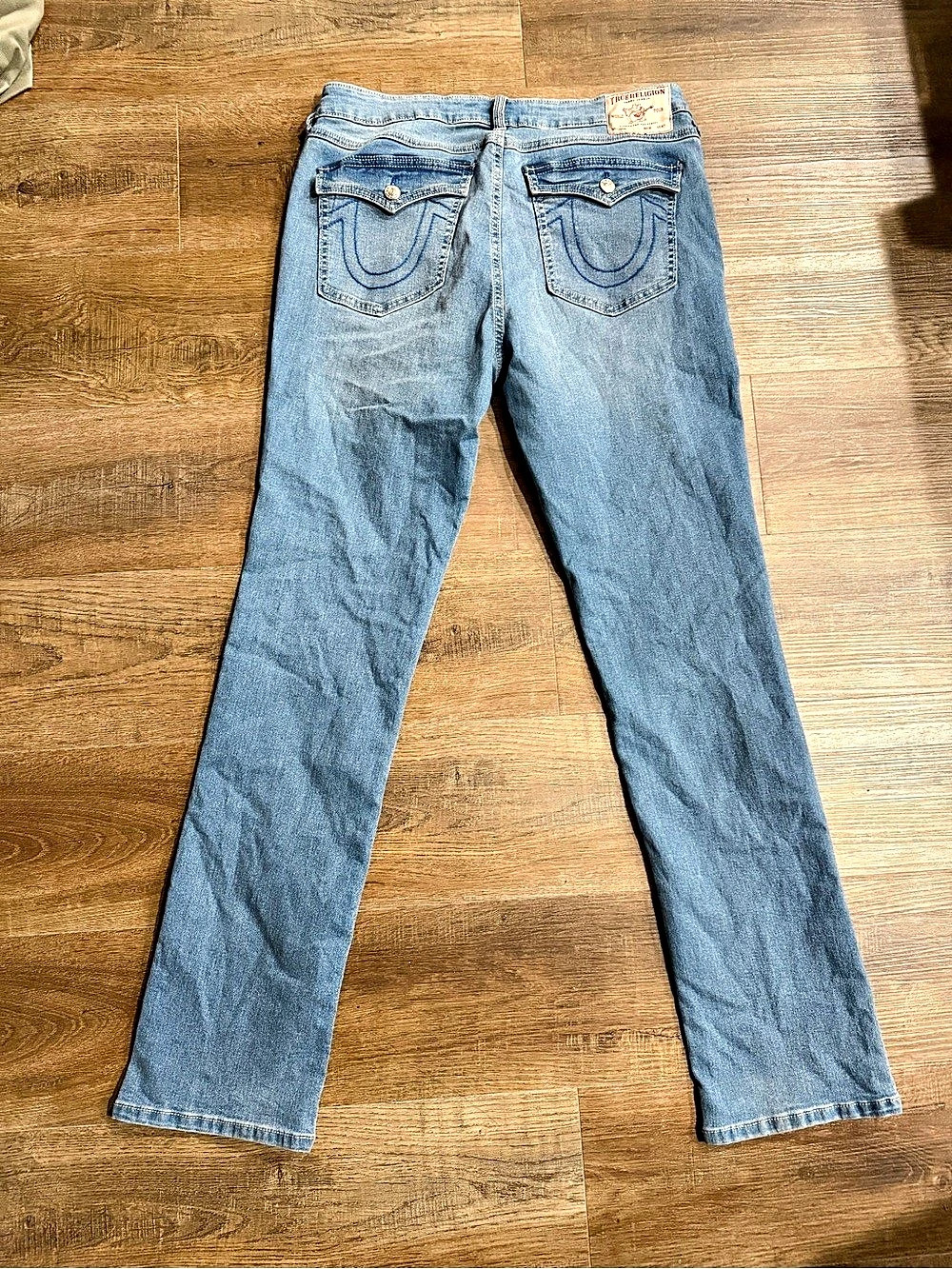True Religion Billie Mid Rise Straight Blue Waist 3 Jeans